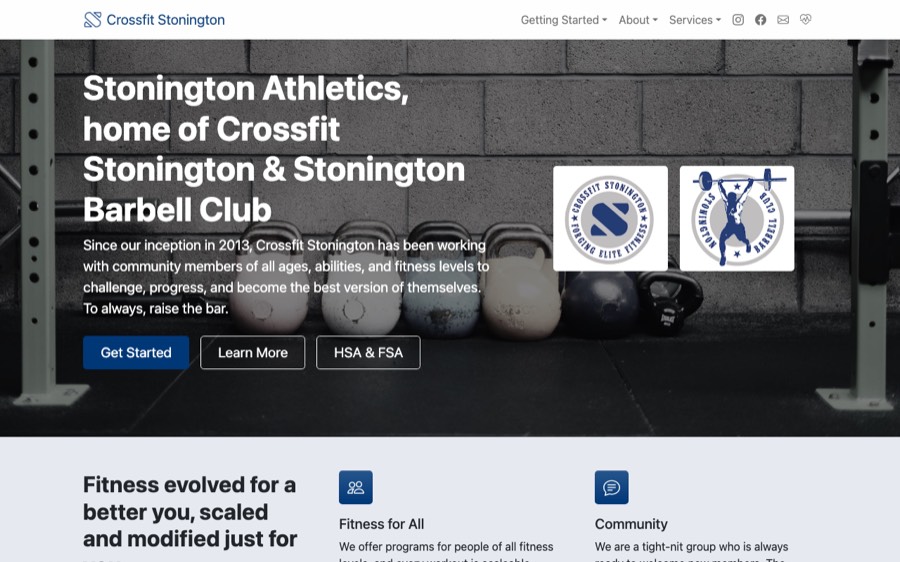 The CrossFit Stonington home page
